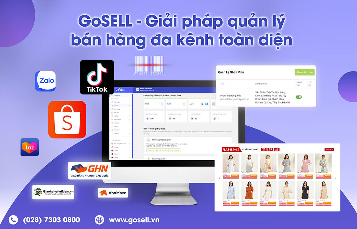 Giải pháp công nghệ GoSELL hỗ trợ doanh nghiệp, cửa hàng bán lẻ xúc tiến thương mại toàn diện