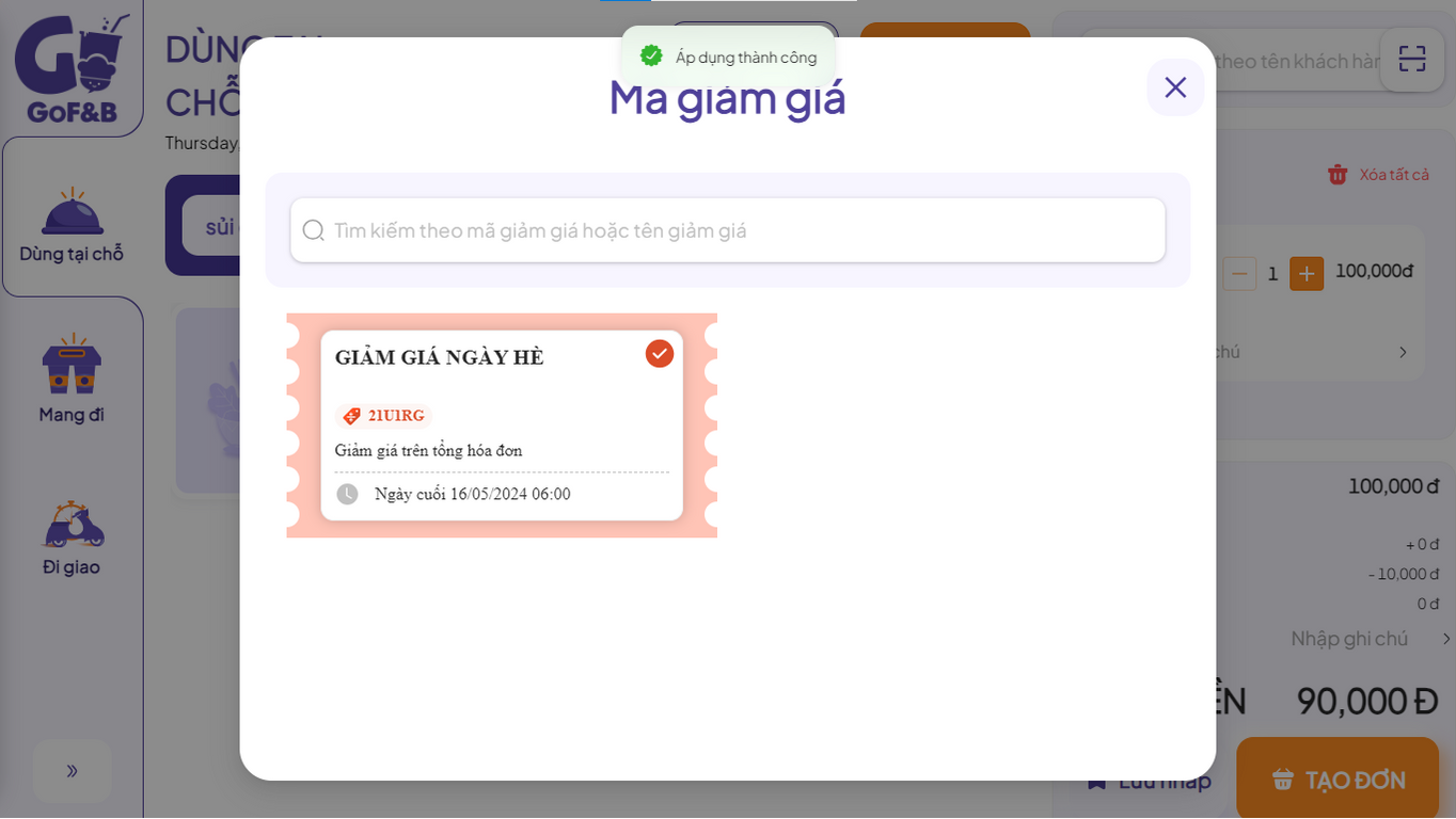 Cập nhật GoF&B 3.3